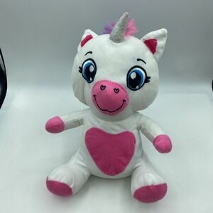 BMI Merchandise Unicorn Plush 10 Inch White Pink